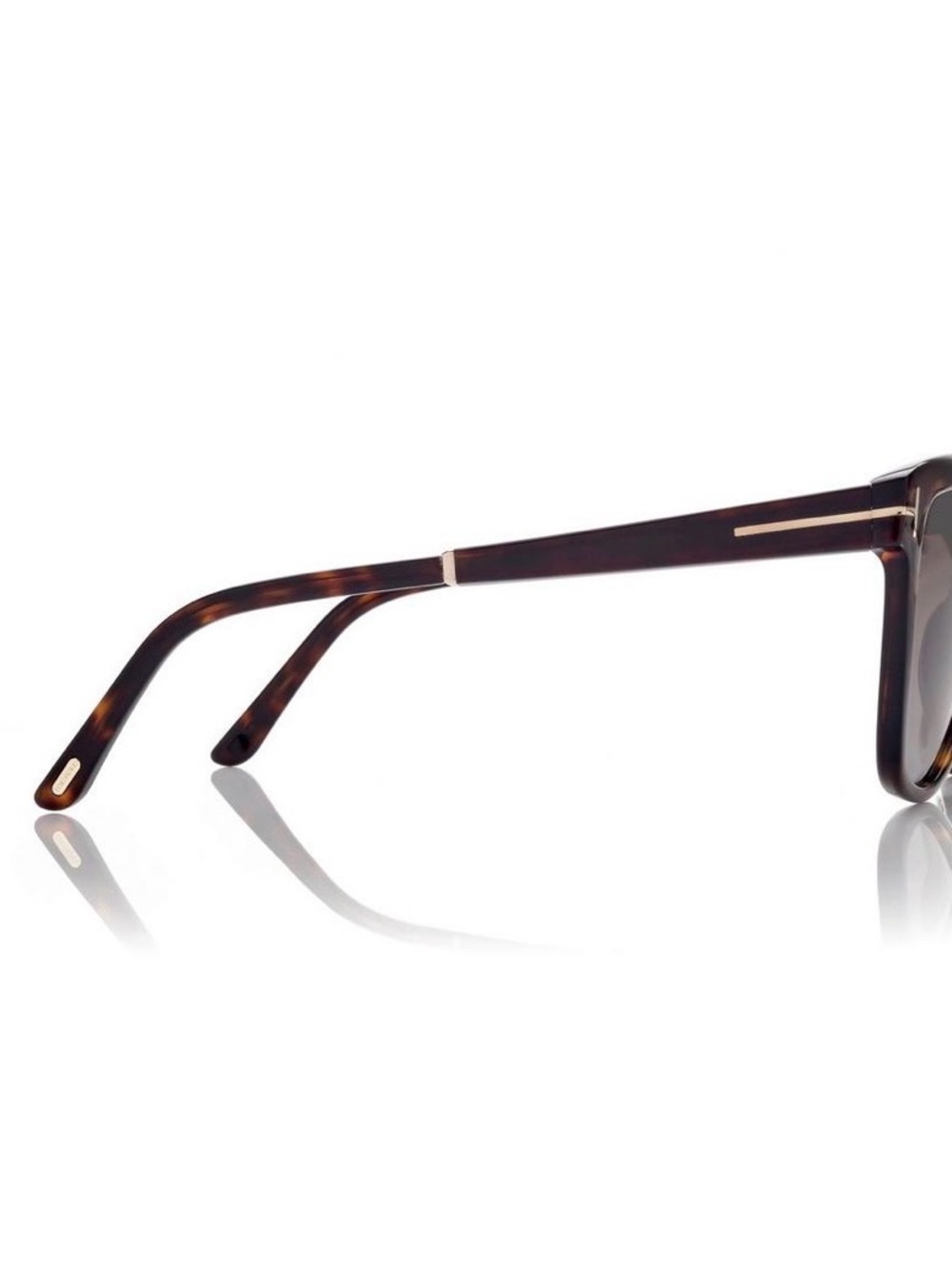 Tom Ford Women’s Tortoiseshell Cat Eye Sunglasses - Brown Lenses - Picture 3 of 4